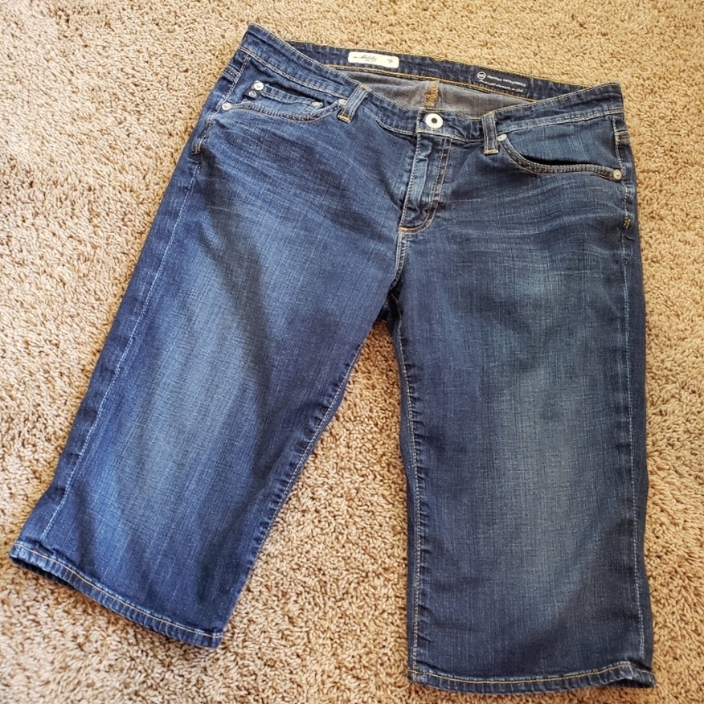 AG Cropped Jean Shorts